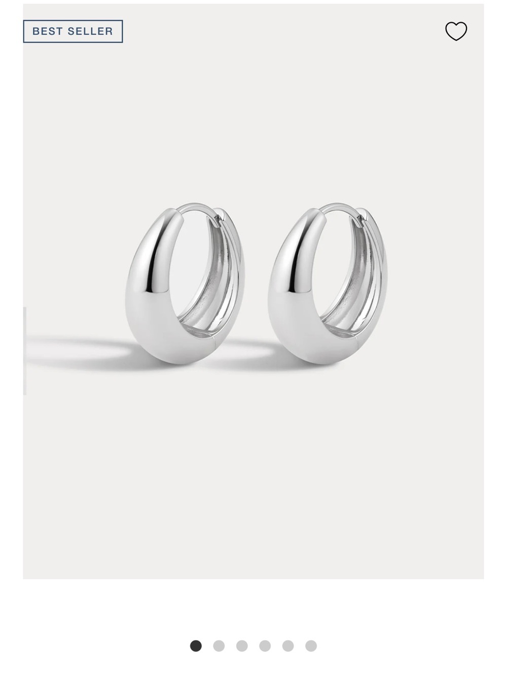 Luv AJ Marbella Hoops Silver